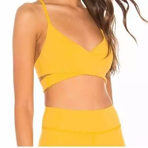 NWT Love Wave Revolve Womens Yellow Brittany Sports Bra